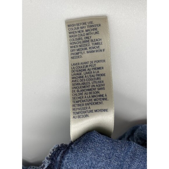 Osh Kosh B'Gosh Baby 9m Embroidered Denim One Piece Romper Shorts 100% Cotton - Picture 7 of 7